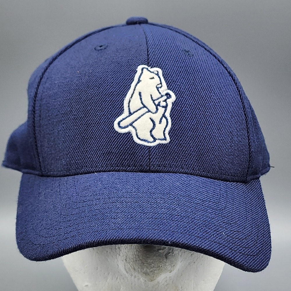 Chicago Cubs Vintage Navy Blue American Needle 1914 Fitted Hat Mens 7 3/8